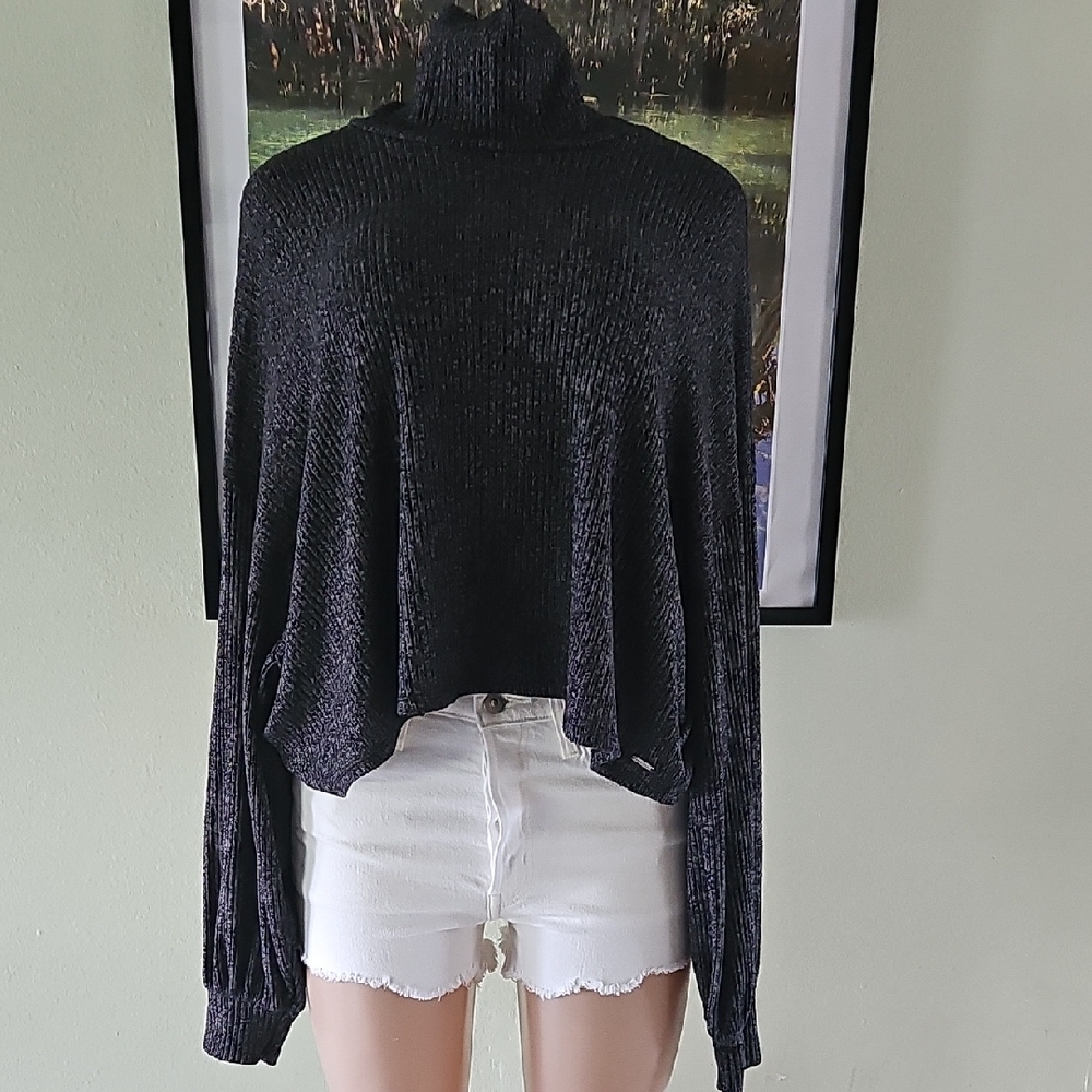 Hollister Charcoal Turtleneck Sweater